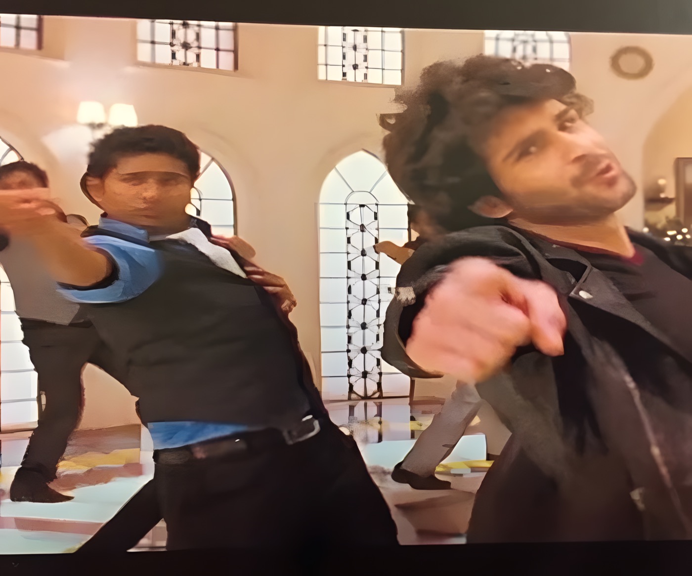 A frame from a Bollywood film song sequence