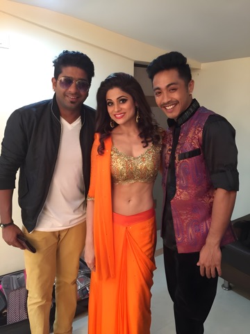 Our founder backstage with Shamita Shetty