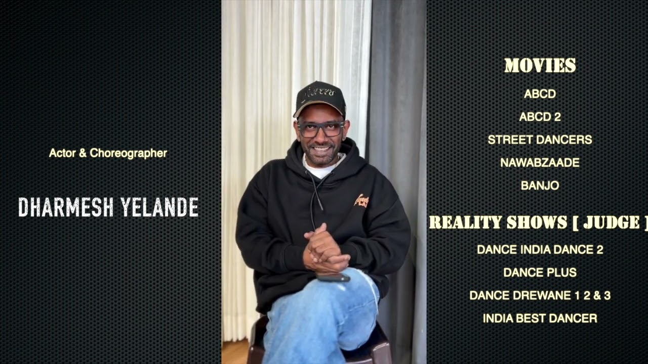 Bollywood actor and choreographer Dharmesh Yelande